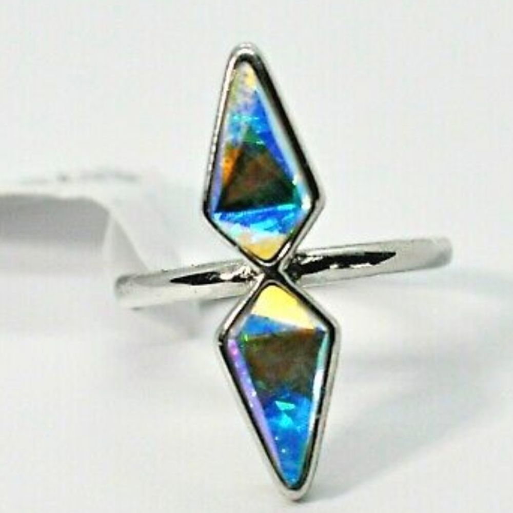 Fragrant Jewels Silver Irridescent Ring